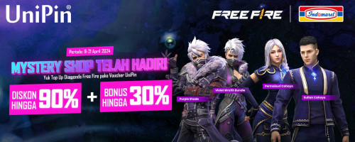 Mystery Shop Telah Hadir – Dapatkan Diskon hingga 90% + Bonus hingga 30% UniPin Credits